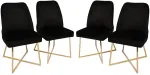 Toolide komplekt Kalune Design Madrid 133 974NMB1216, l&auml;ikiv, kuldne v./must v., 49 cm x 50 cm x 90 cm, 4 tk
