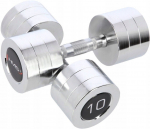 Raskuste komplekt HMS Chrome Dumbbells, 2 x 10 kg