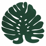 Lauamatt Spalding Leaf, 38 cm x 38 cm, Roheline