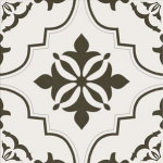 Plaadid, kivimassi Cersanit Patchwork Eternity 5901771052104, 29.8 cm x 29.8 cm, valge/must