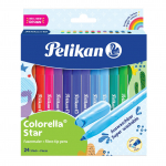 Vildikad Pelikan Colorella Star, &uuml;hepoolsed, 24 tk