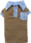 T-s&auml;rk koerale DoggyDolly Polo DD-T502-XL, sinine v./pruun v., XL