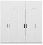 Riidekapp Kalune Design Kale 3930, valge v., 52 cm x 225 cm x 225 cm