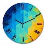 Kellaaeg Wallity 3030MS-020, sinine/kollane, 30 cm x 30 cm, 30 cm