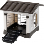 Maja n&auml;rilistele Ferplast Metro Station House, 43 cm x 48 cm x 44 cm, pruun/hall