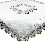 Laudlina ruudukujuline G01-01, valge v., 120 x 120 cm