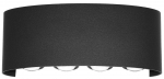 &Otilde;ue seinavalgusti Italux Ortelo, 8W, LED, IP54, must v., 22 cm x 8 cm