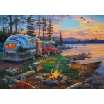 Pusle Schmidt Darrell Bush: Camping Idyll By The Lake, Puzzle, 1000 tk