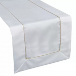 Piklik laudlina ristk&uuml;likukujuline Karin, valge, 40 x 140 cm