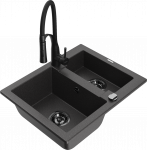 K&ouml;&ouml;givalamu koos kraaniga Mexen Carlos, vaik/graniit, 58.2 cm x 47.5 cm x 17.7 cm, graniit