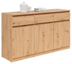 Kummut Saturn, artisan oak, 81 cm x 42 cm x 135 cm