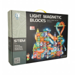 Magnetkonstruktor Stem Light, 202 tk, mitmev&auml;rviline