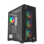 Arvuti korpus Nordic Nidhug RGB, must v.