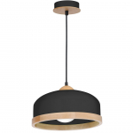 Valgusti lagi Milagro Studio, E27, 1 x 60 W, must v./puidu v.