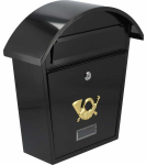 Postkast Vorel 78585, must v., 10.5 cm x 32 cm x 38 cm