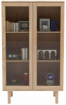 Vitriinkapp Home4you Hansen 37060, tamm v., 40 cm x 90 cm x 150 cm