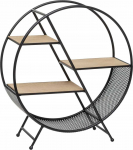 Riiul Atmosphera Timeo, pruun v./must v., 55.5 cm x 18 cm x 50 cm