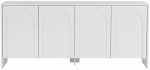 Konsoollaud Nordure Arlen, valge v., 45 cm x 180 cm x 80 cm