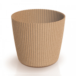 Lillepott Prosperplast Milly Eco Wood, plastik, &Oslash; 30 cm, pruun v.