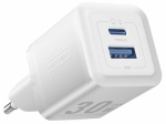 Telefoni laadija Vention FEQW0-EU, USB Type C/USB Type A, valge v., 30 W