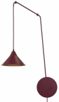 Valgusti seinale Emibig Abramo 1787/1, E27, 1 x 15 W, punane v. / punane v.