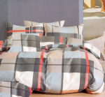 Voodipesukomplekt SBA-138, roosa v./hall v./grafiit v., 70 x 80 cm, 160 x 200 cm, 3 os.