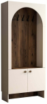 Esiku kapp Kalune Design Palermo K, tamm v./kreemjasvalge/p&auml;hklipuu v., 37 cm x 90 cm x 200.6 cm