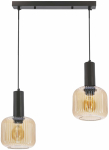 Valgusti lagi Candellux Lighting Linox 32-48905, E27, 2 x 40 W, merevaigu-kollane v. / must v.