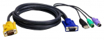 Juhe Aten PS/2-USB KVM USB A male, HDB 15 Male, 1.8 m, must v.