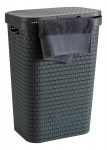 Pesukast Rotho 1032708853, 55 l, antratsiit v./hall v., 42 cm x 32 cm