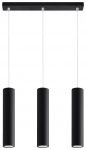 Valgusti rippuv Sollux Lagos 3, GU10, 3 x 40 W, must v.