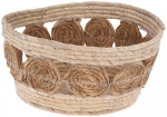 Lillepott Mondex Seagrass 002QX7, džuut, 33 cm x 33 cm, pruun/beež