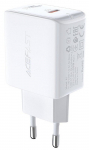 Telefoni laadija AceFast A1 USB-C, USB-C, valge v., 20 W