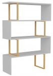 P&otilde;randariiul Kalune Design Adriana 875ZNA3621, kuldne v./valge v., 124.5 cm x 91.5 cm x 29.5 cm