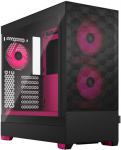 Arvuti korpus Fractal Design Pop Air RGB TG Clear Tint, must v./fuksia (magenta) v.