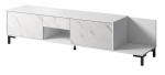 TV-laud Cama Meble Marmo 2D1S1K, valge v., 195 cm x 40 cm x 47.5 cm