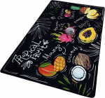 Vaip Conceptum Hypnose Feast 287CHL1124, must/mitmev&auml;rviline, 120 cm x 80 cm