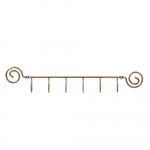 Seinale kinnitatav riidepuu Domoletti 0130040-AB/N, messingi v.