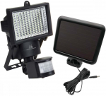 P&auml;ikesepaneeliga prožektor, seinakinnitus Maclean MCE442, 6 W, 360 lm, 6000 &deg;K, IP44, must v.