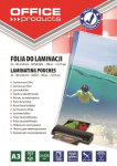 Lamineerimiskile Office Products, 125 &mu;m x 426 mm x 303 mm, 100 tk