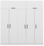 Riidekapp Kalune Design Kale 3085, valge v., 225 cm x 52 cm x 235 cm