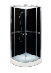 Du&scaron;ikabiin Thema Lux Nero QA047-90, pool&uuml;mar, 90 cm x 90 cm x 200 cm