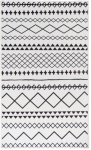 Vaip sise Arte Espina Maya 400, valge v./must v., 230 cm x 160 cm