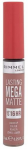 Huulepulk Rimmel London Lasting Mega Matte 16HR, 7.4 ml, beež