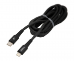 Kaabel Compass Speed, USB Type C/Lightning, 150 cm, must, 20 W
