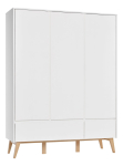 Riidekapp Pinio Swing, valge v., 148.9 cm x 52.5 cm x 199.5 cm