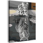 Maalimine numbrite j&auml;rgi Artgeist Reflection From The Future n-A-1221-d-a, 40 x 60 cm