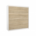 Riidekapp ADRK Terecia 200, pruun v./valge v./pruunikas v., 58 cm x 200 cm x 215 cm