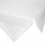 Laudlina ruudukujuline Tulia, valge, 85 x 85 cm