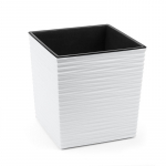 Lillepott Lamela 600-05, plastik, &Oslash; 30 cm, valge v.